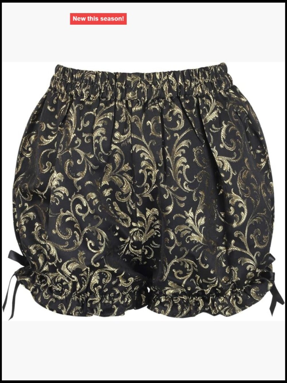 Victorian Steampunk Brocade Bloomers Shorts Women's Gothic Renaissance Costume